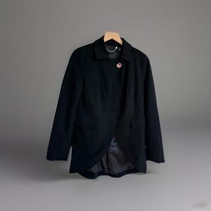 CHICOS Womens Black Blazer‎ Size 0- Office Professional Interview Workwear